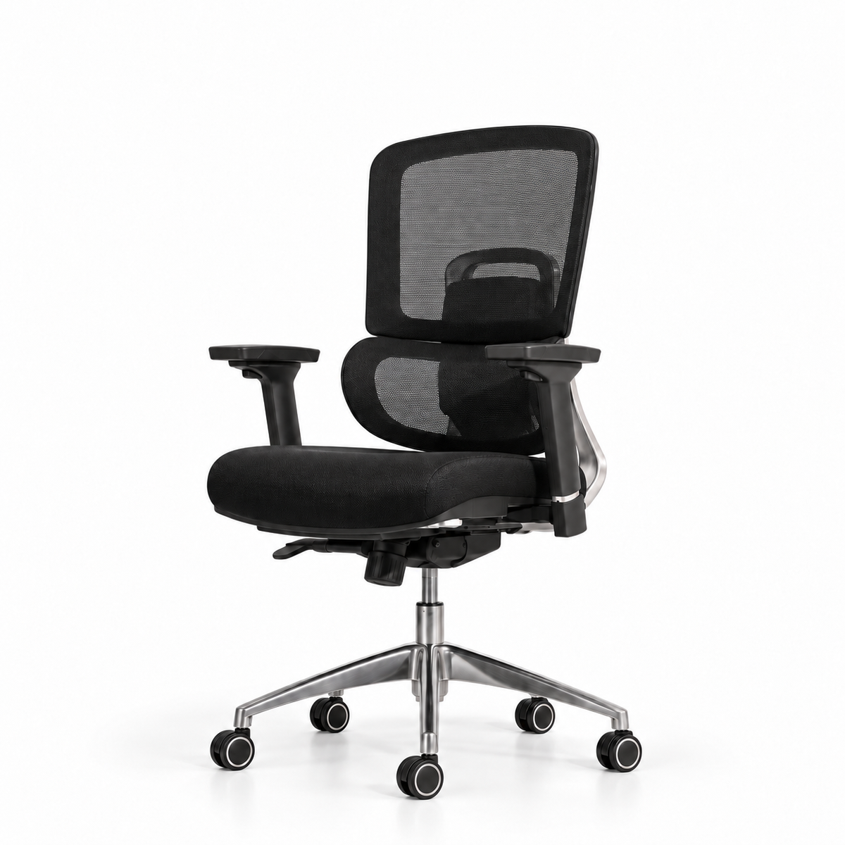 Chaise AVA Standard sans appui-tête, vue de trois quarts avant