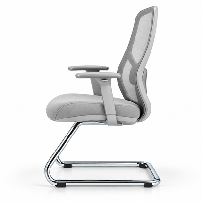 Chaise Apple luge blanc – vue de profil