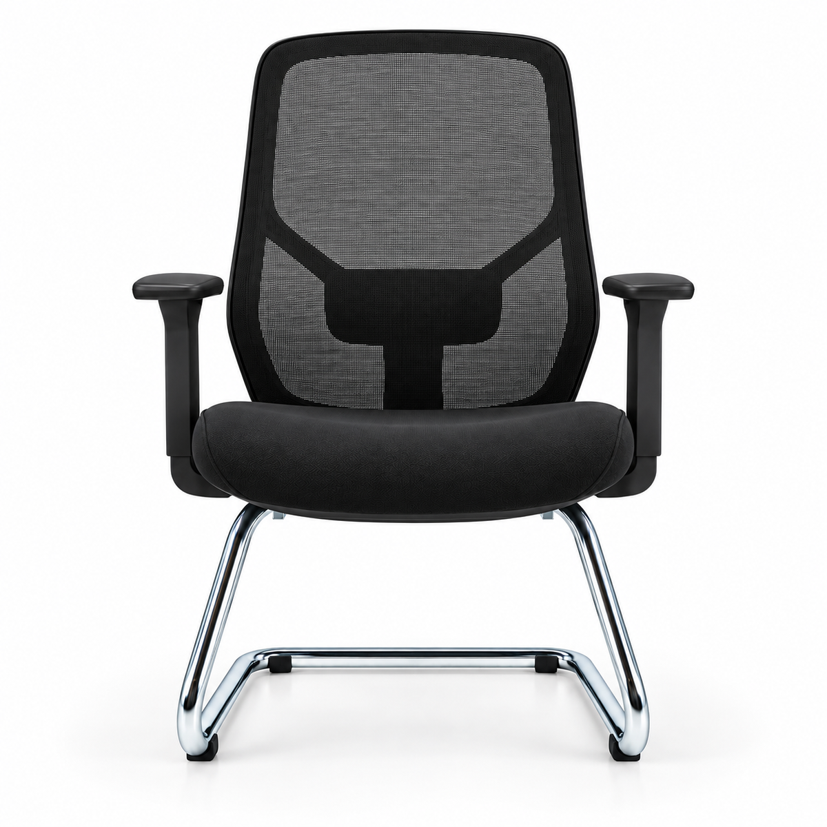Chaise Apple luge noir – vue de face