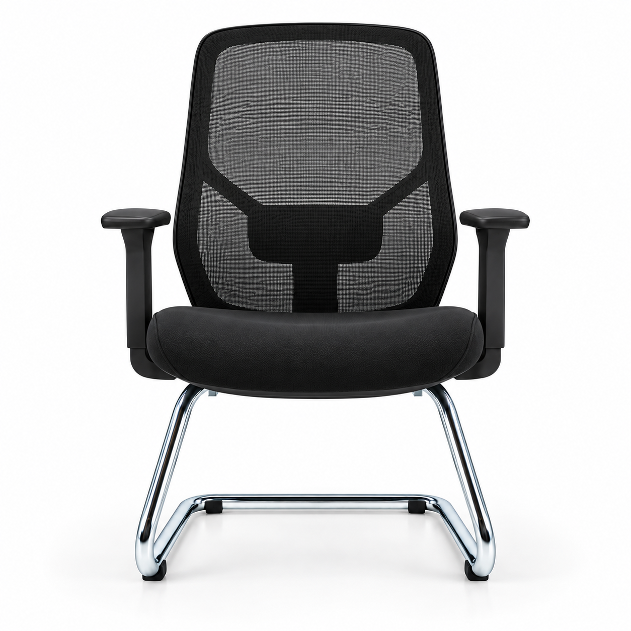 Chaise Apple luge noir – vue de face