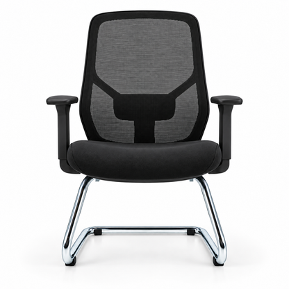 Chaise Apple luge noir – vue de face