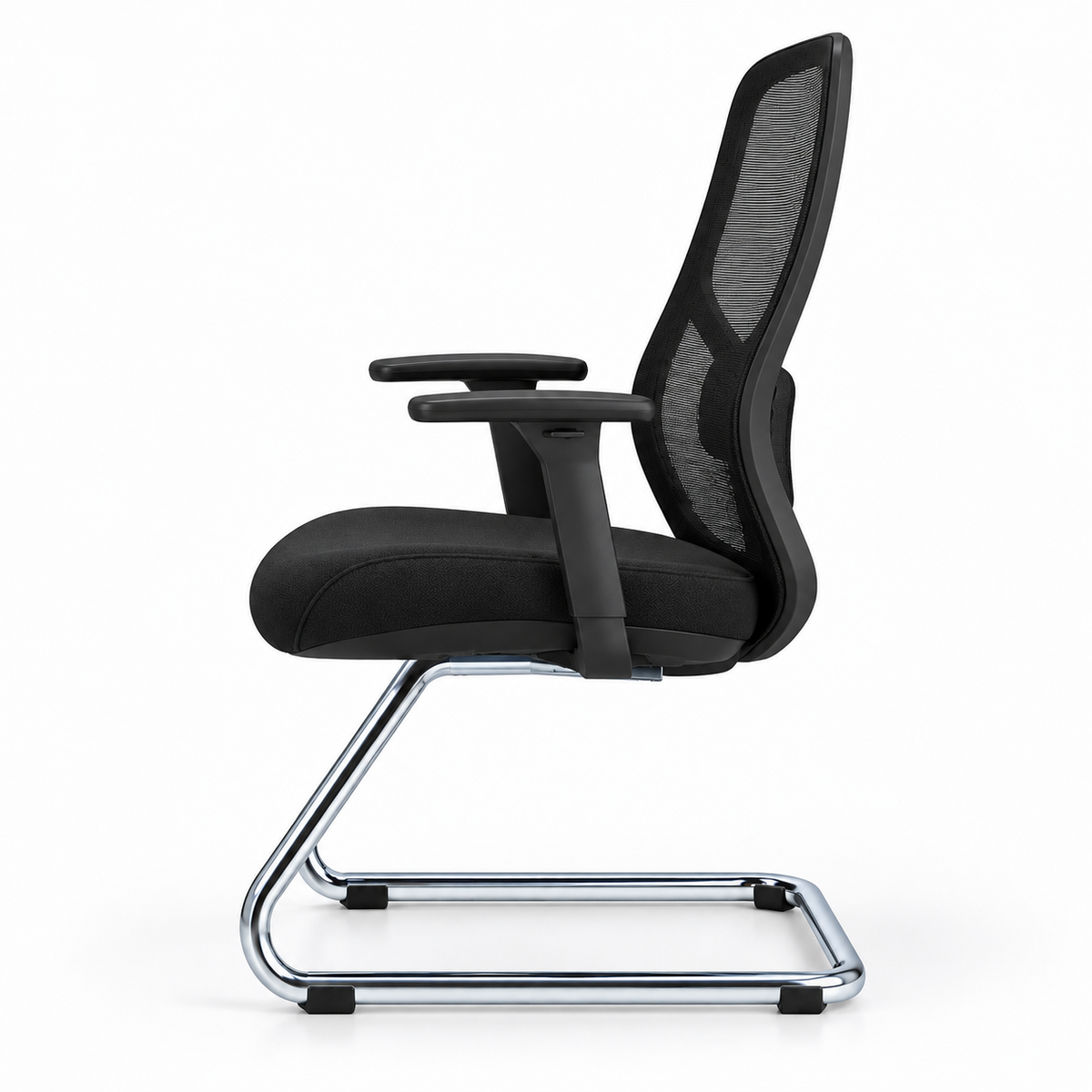 Chaise Apple luge noir – vue de profil