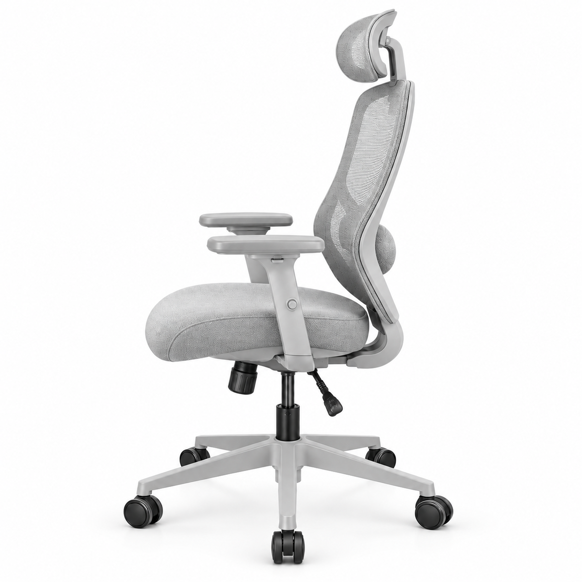 Chaise Apple président blanc – vue de profil