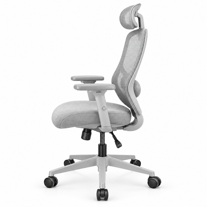 Chaise Apple président blanc – vue de profil