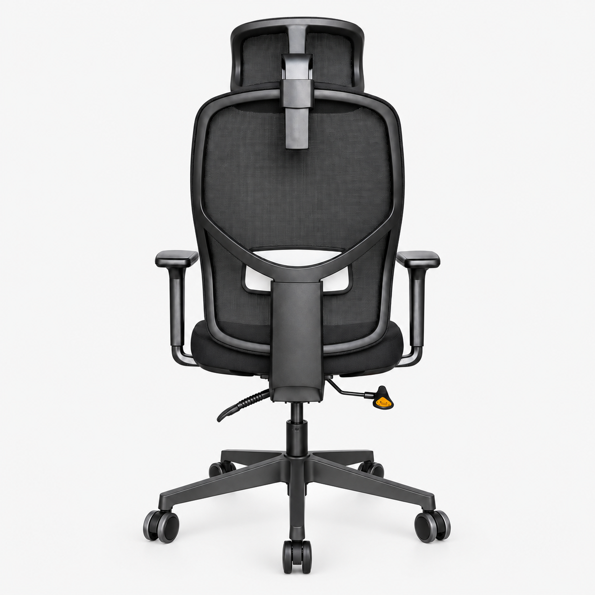 Chaise Apple président noir – vue de arrière