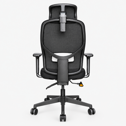 Chaise Apple président noir – vue de arrière