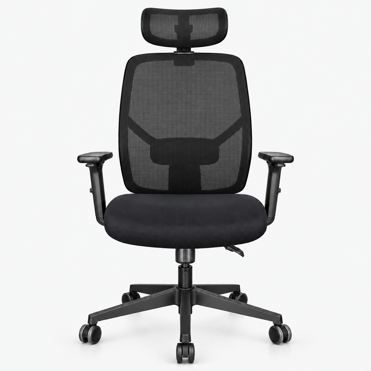 Chaise Apple président noir – vue de face