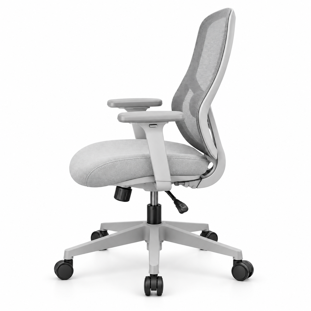Chaise Apple Standard blanche – vue de profil