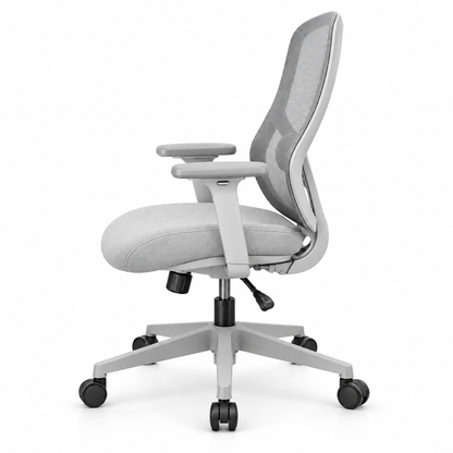 Chaise Apple Standard blanche – vue de profil