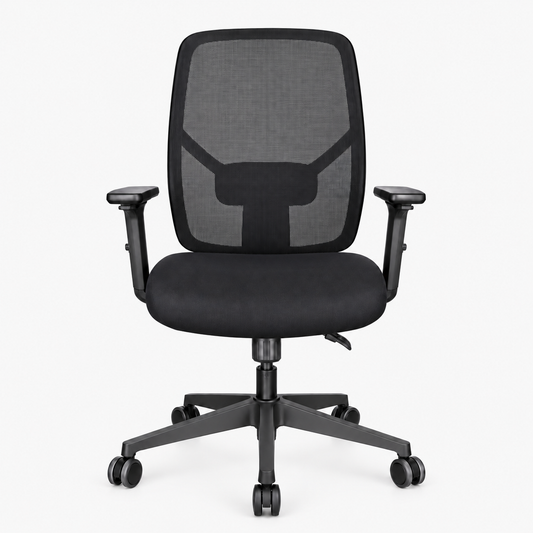 Chaise Apple Standard noire – vue de face