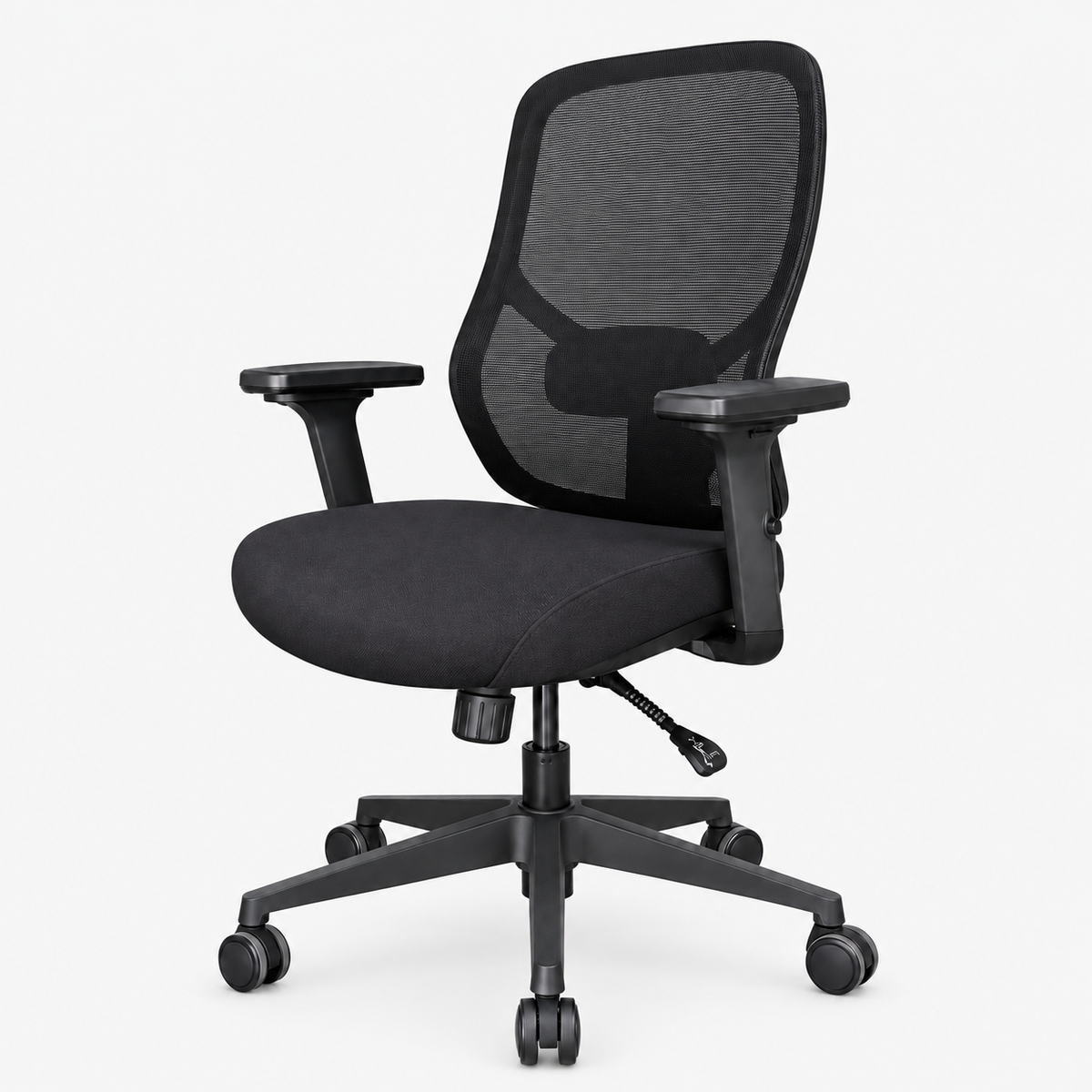 Chaise Apple Standard noire – vue de trois quarts