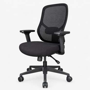 Chaise Apple Standard noire – vue de trois quarts