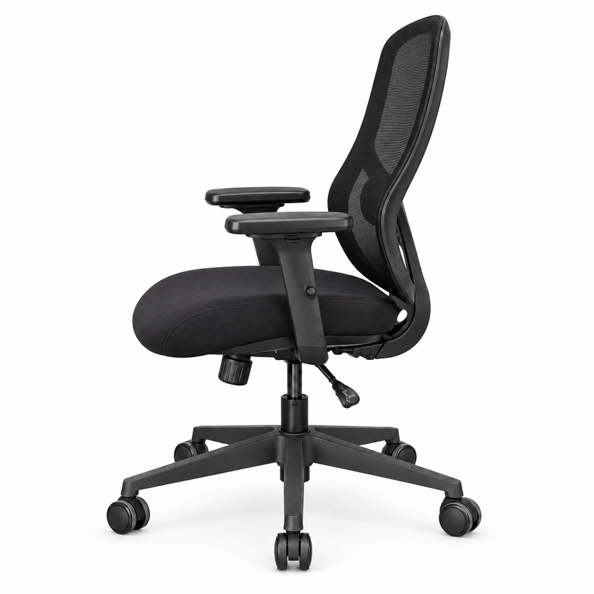 Chaise Apple Standard noire – vue de profil