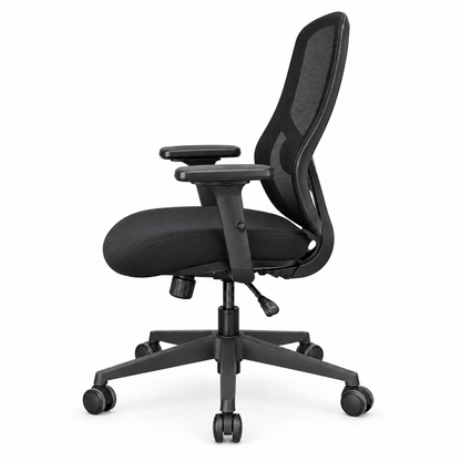 Chaise Apple Standard noire – vue de profil