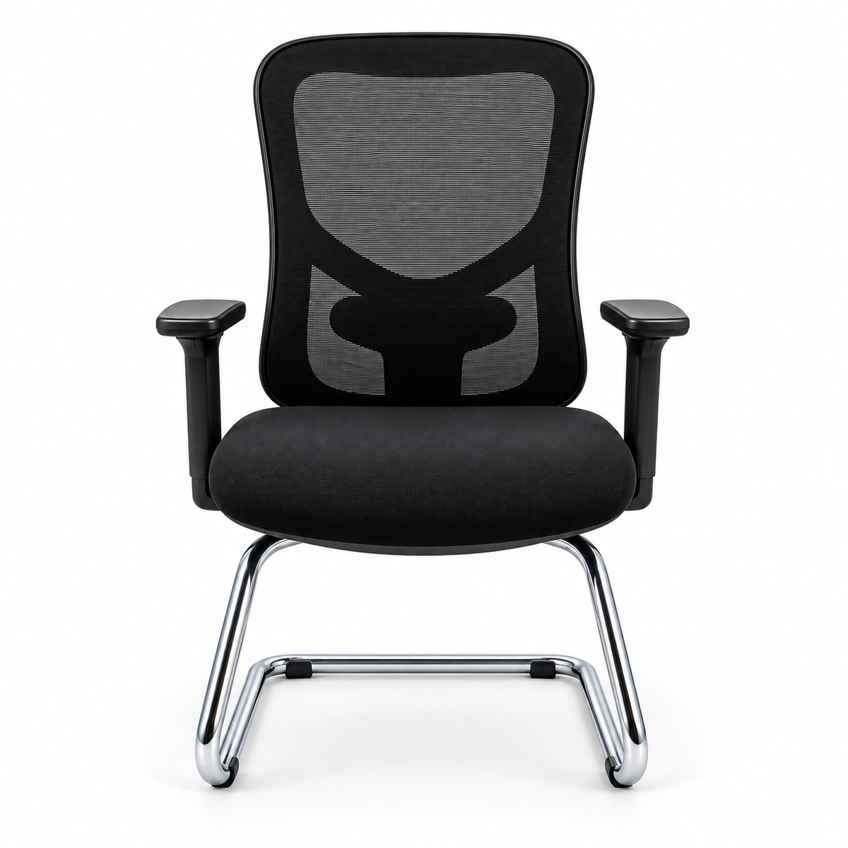 Chaise Sky luge noire – vue de face