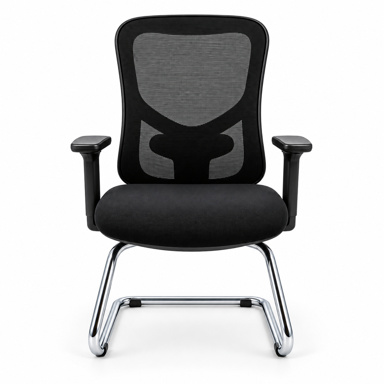 Chaise Sky luge noire – vue de face