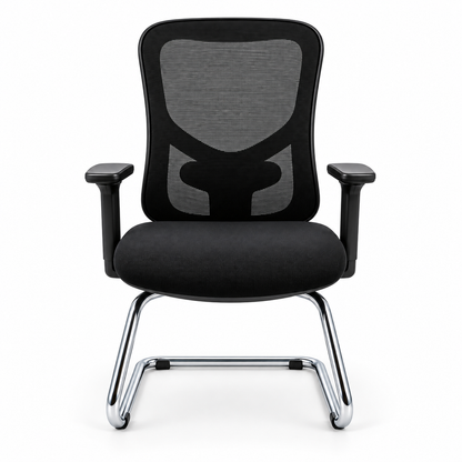Chaise Sky luge noire – vue de face