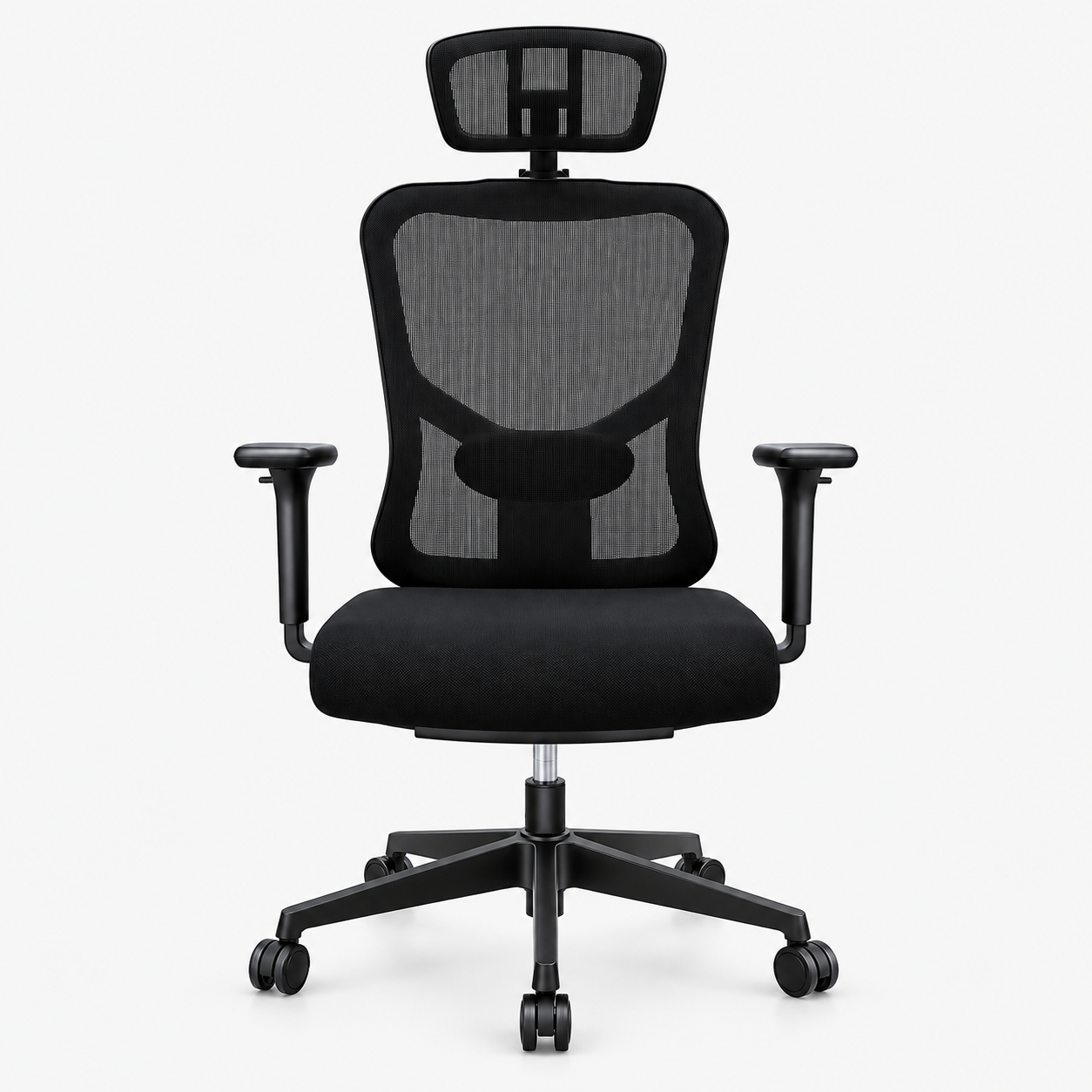 Chaise Sky president noire – vue de face