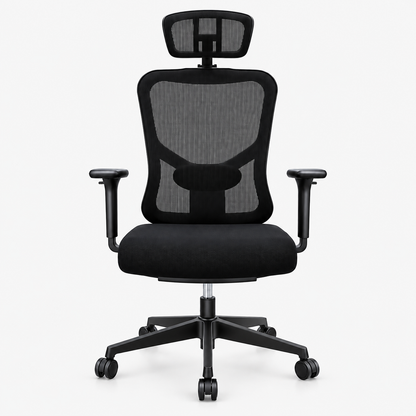 Chaise Sky president noire – vue de face