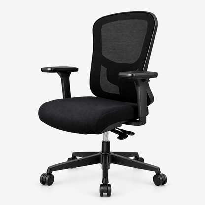 Chaise Sky Standard noire – vue de trois quarts