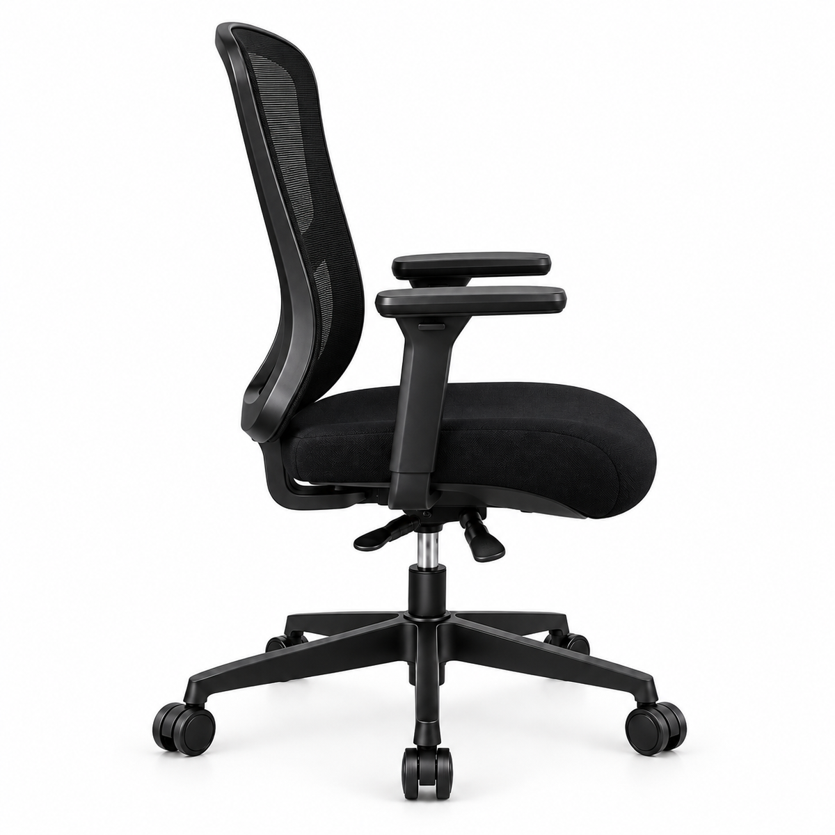 Chaise Sky Standard noire – vue de profil