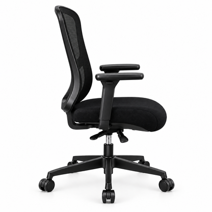 Chaise Sky Standard noire – vue de profil